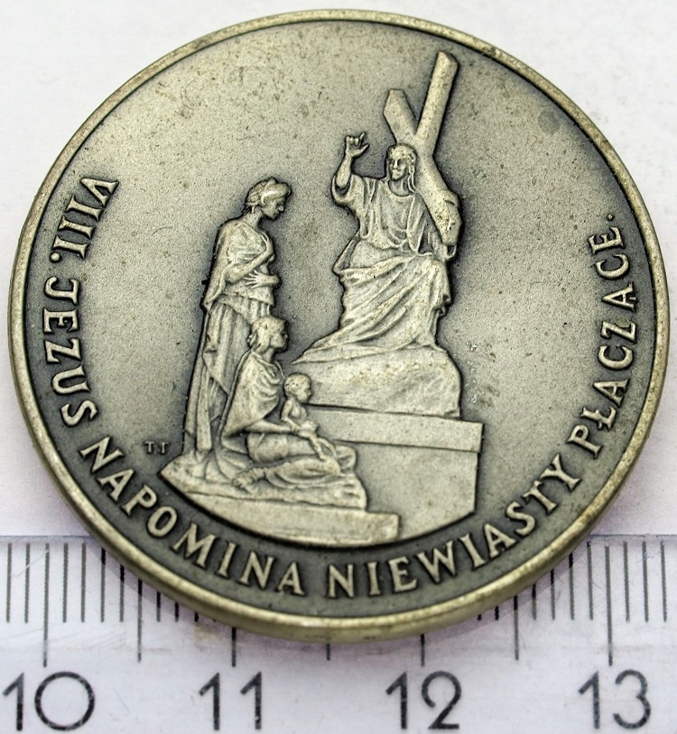 Medal Droga Krzyżowa stacja VIII