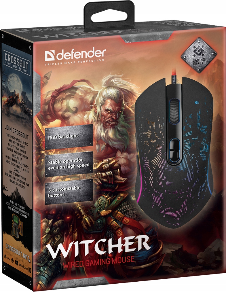 Myszka przewodowa Defender Witcher GM-990 - 11074856147 - oficjalne ...