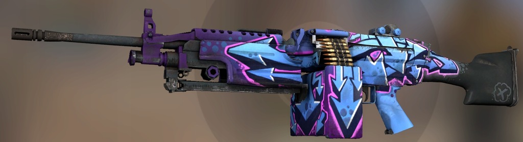 M249 SRÓDMIEŚCIE DOWNTOWN CS GO CS2 skin