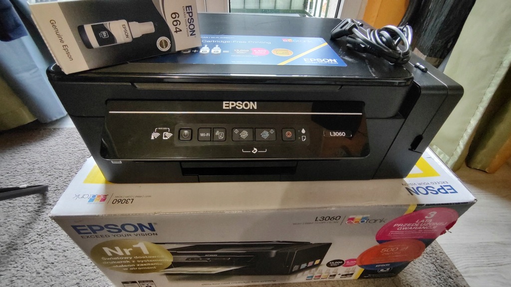 Drukarka Epson EcoTank ITS L3060 - 12802631230 - oficjalne archiwum Allegro
