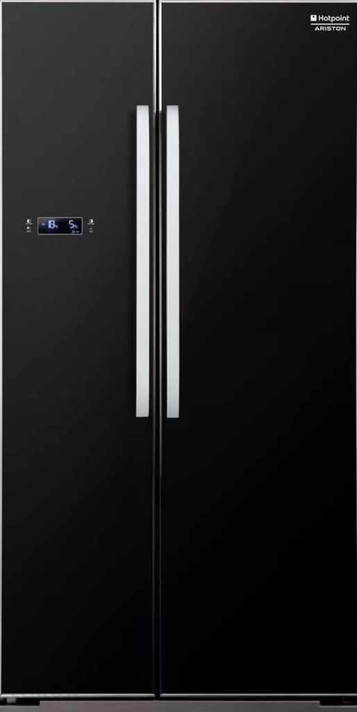 Lodówka HOTPOINT SXBD925GF CZARNA SZKŁO SideBySide