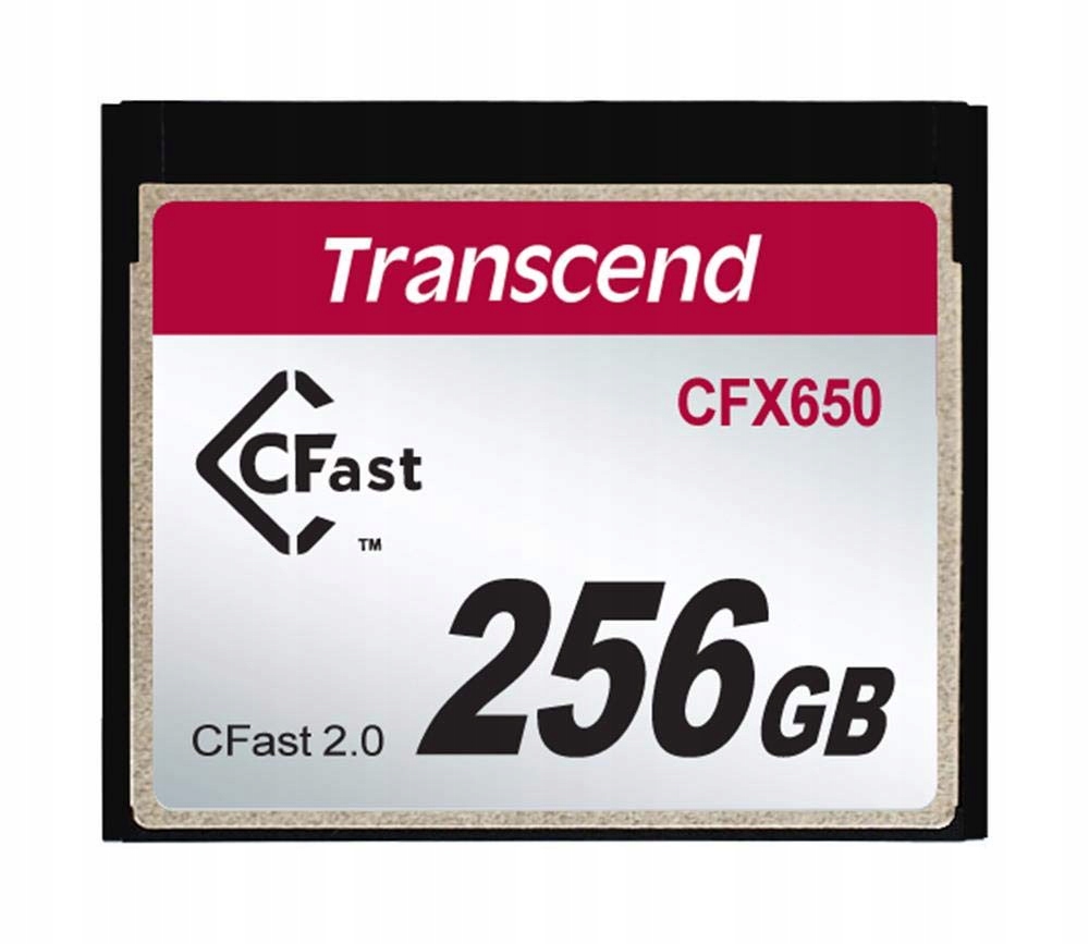 Transcend CFX650 256GB CFast Card Mlc Nand flash,