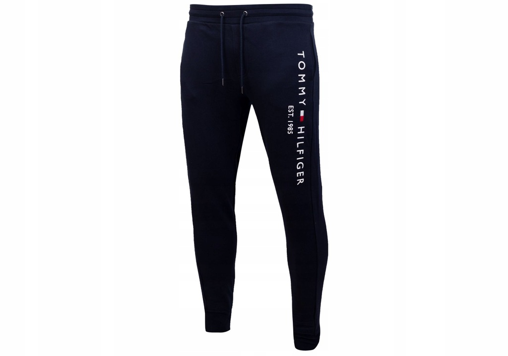 TOMMY HILFIGER SPODNIE MĘSKIE DRESOWE NAVY R: M