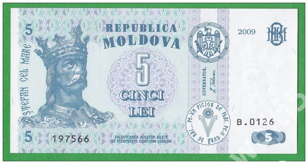 Banknot z Mołdawii - 5 Leu