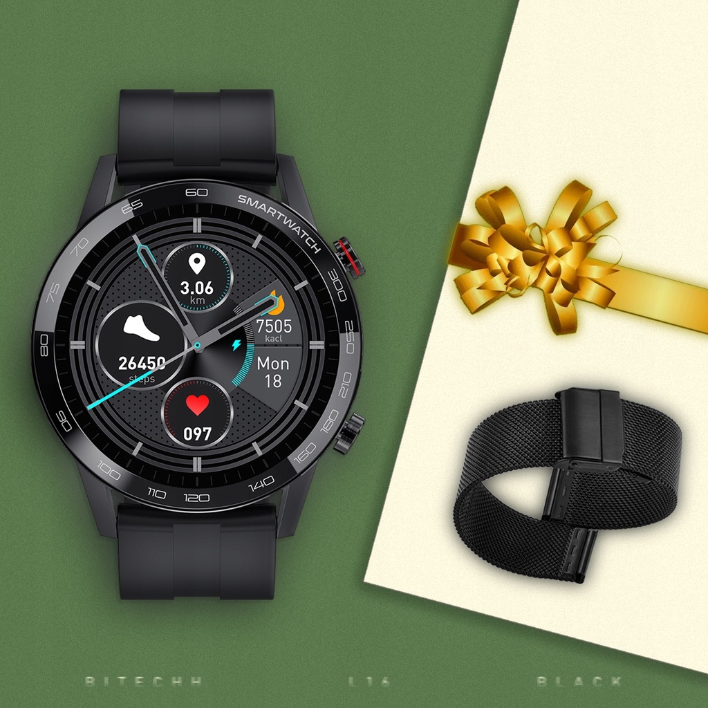 Smartwatch męski zegarek do iPhone Xiaomi Samsung 12369596651