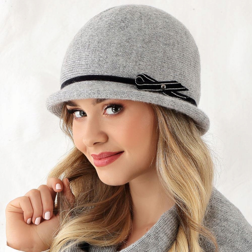 Купить LETICIA женская шапка Светло-серый польский: отзывы, фото, характеристики в интерне-магазине Aredi.ru