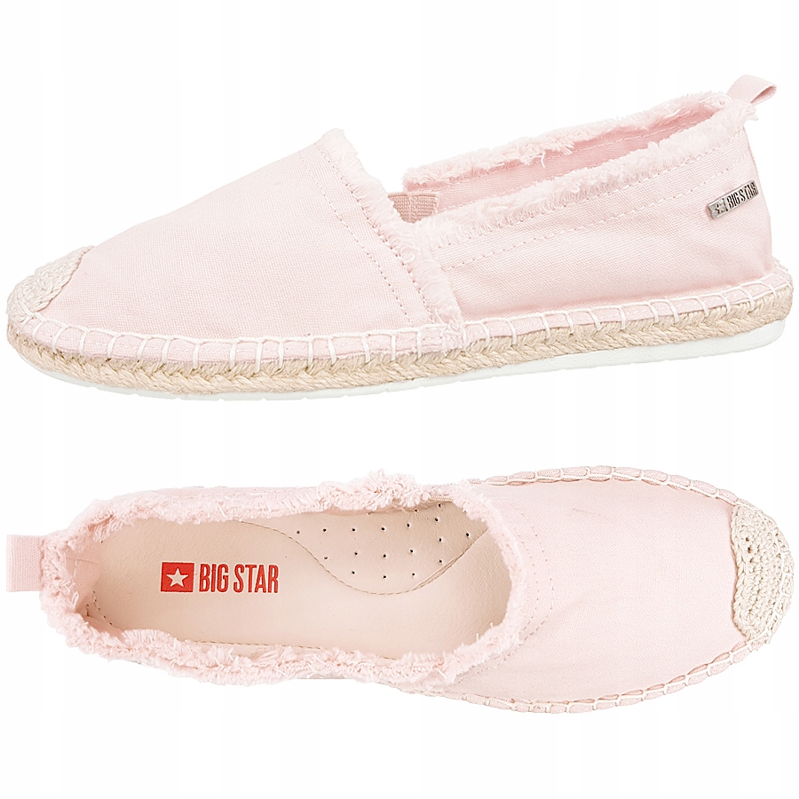 Espadryle damskie Big Star różowe DD274758 41