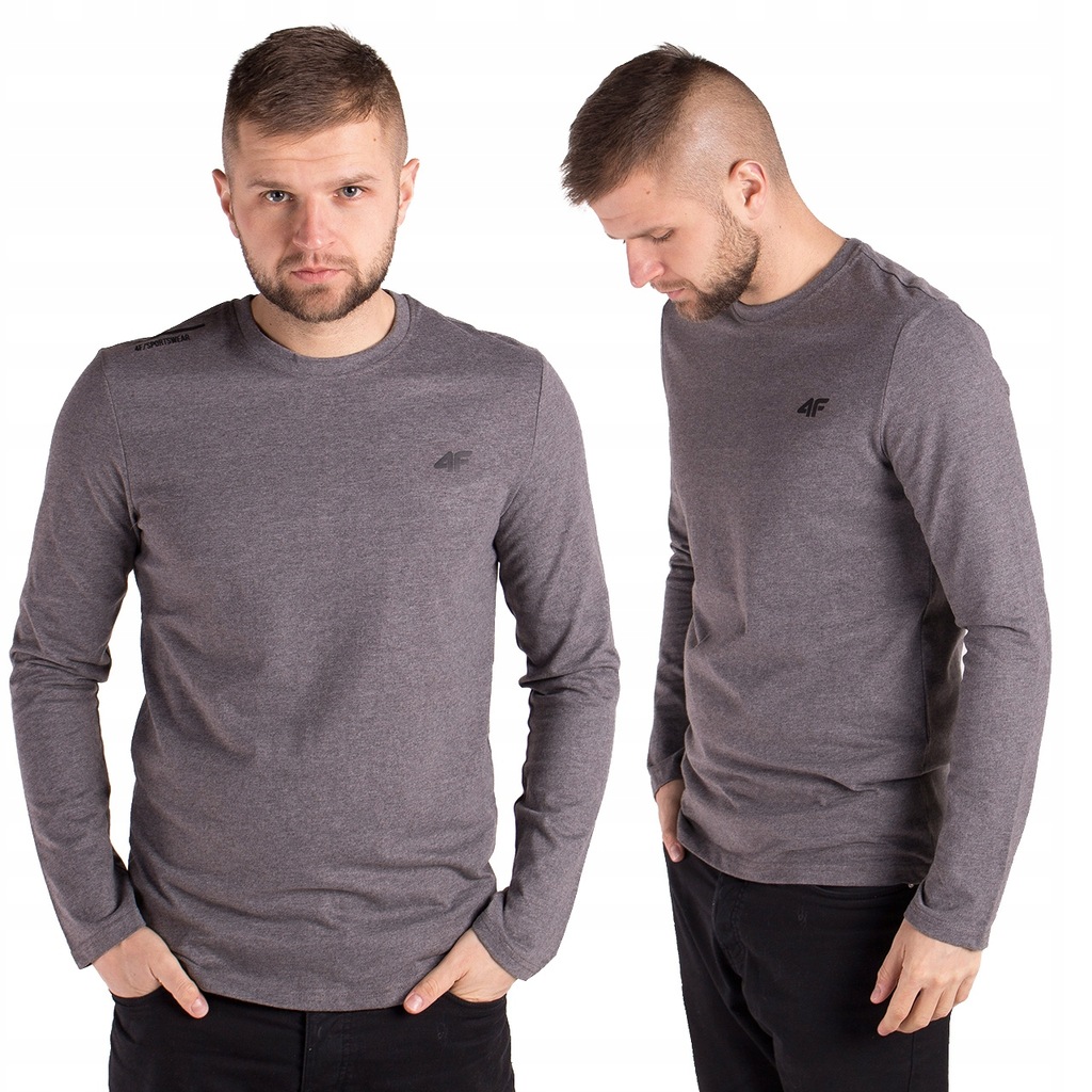 Koszulka męska longsleeve szara 4F TSML001-24M XXL