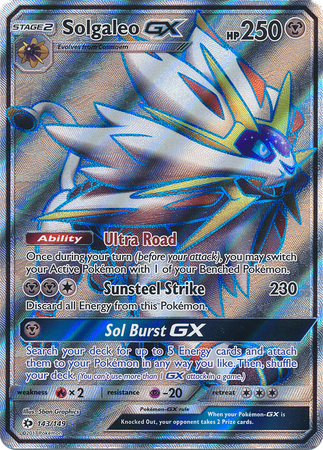Solgaleo Gx 143 149 Sun Moon Full Art Ultra Rare 6999 Oficjalne Archiwum Allegro