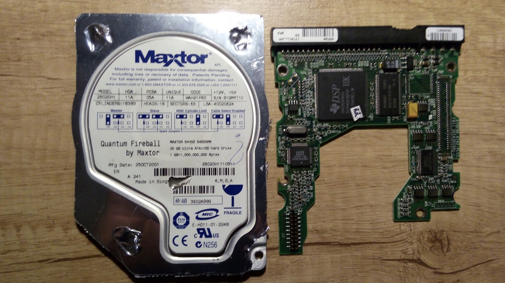 HDD Maxtor 2B020H1 20GB elektronika dysku
