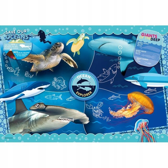 PUZZLE 104 el. OCEAN EXPLORER KIDS SUPERCOLOR