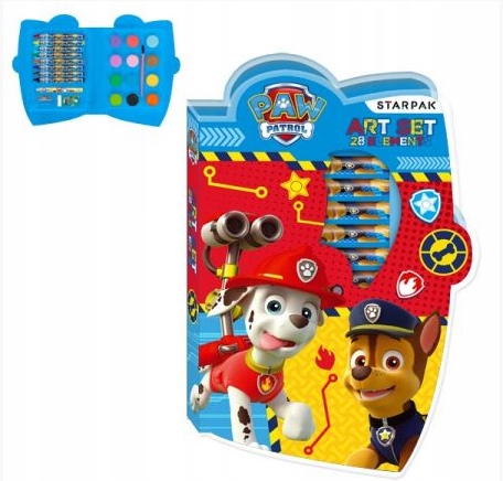 Zestaw artystyczny 28 elementów Paw Patrol