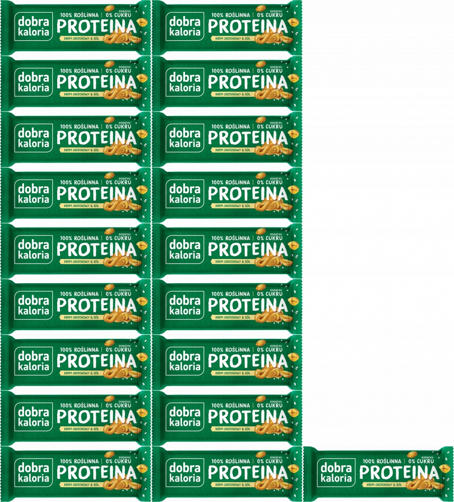 Baton Proteinowy Krem Orzechowy 24% Białka Dobra Kaloria 45g x20