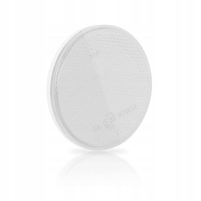 Odblask biały okrągły 75mm, z taśmą samoprzylepną