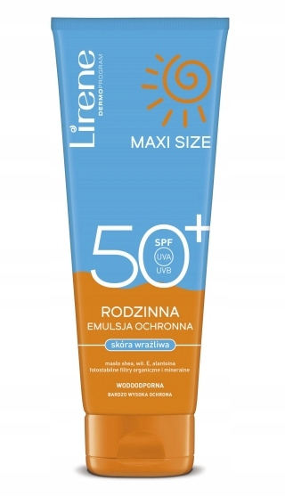 LIRENE SUN EMULSJA DO OPALANIA SPF50+ 250ml MAXI