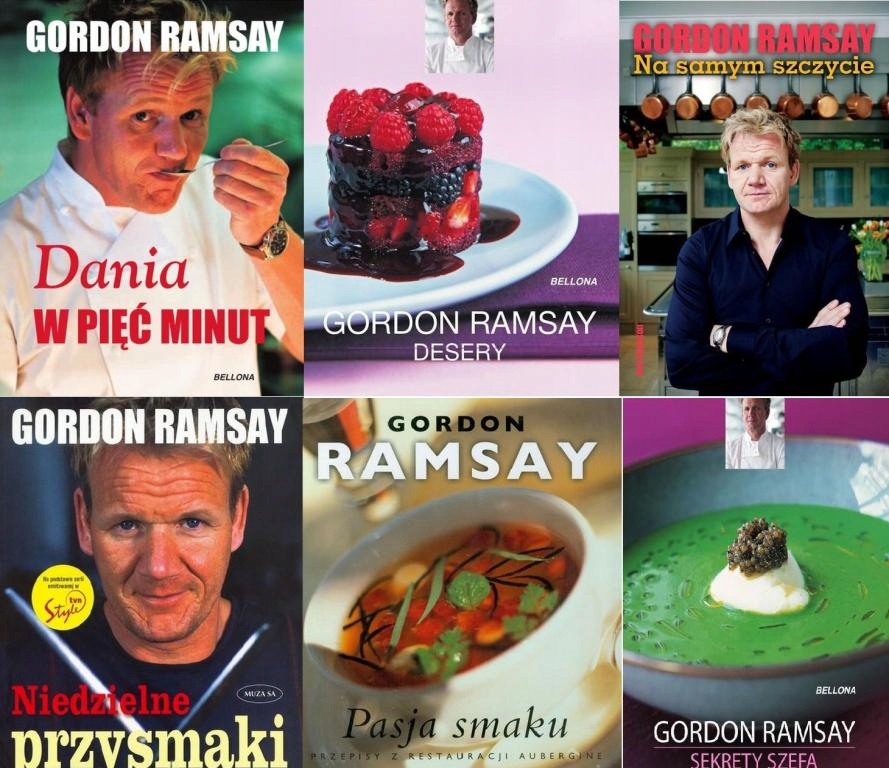 Gordon Ramsay Ramsey Pakiet 6 Ksiazek Master Chef 9067282778 Oficjalne Archiwum Allegro