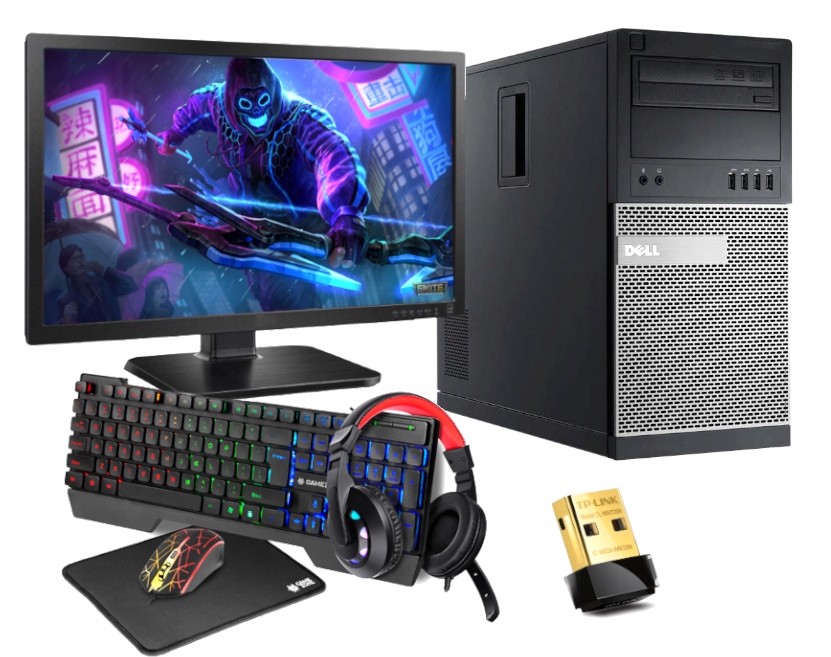Zestaw PC Gamingowy do GIER SSD MONITOR +GRATIS