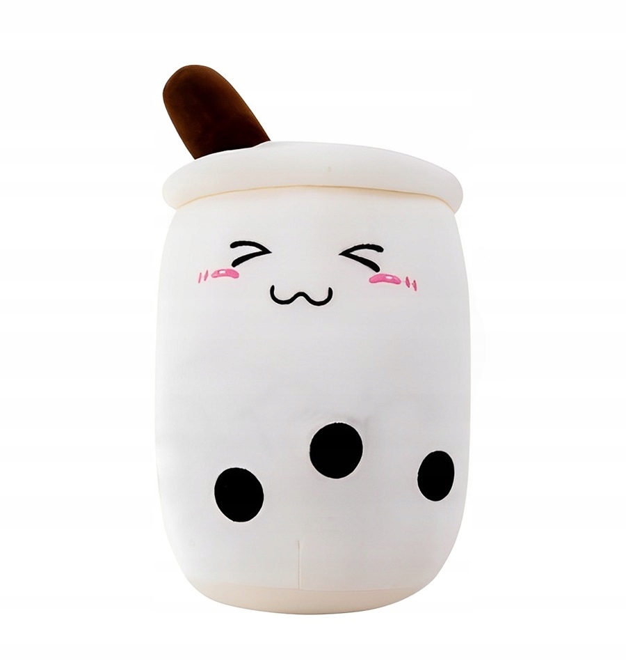 MASKOTKA PLUSZAK BUBBLE TEA KREM ECRU KUBEK 22 cm