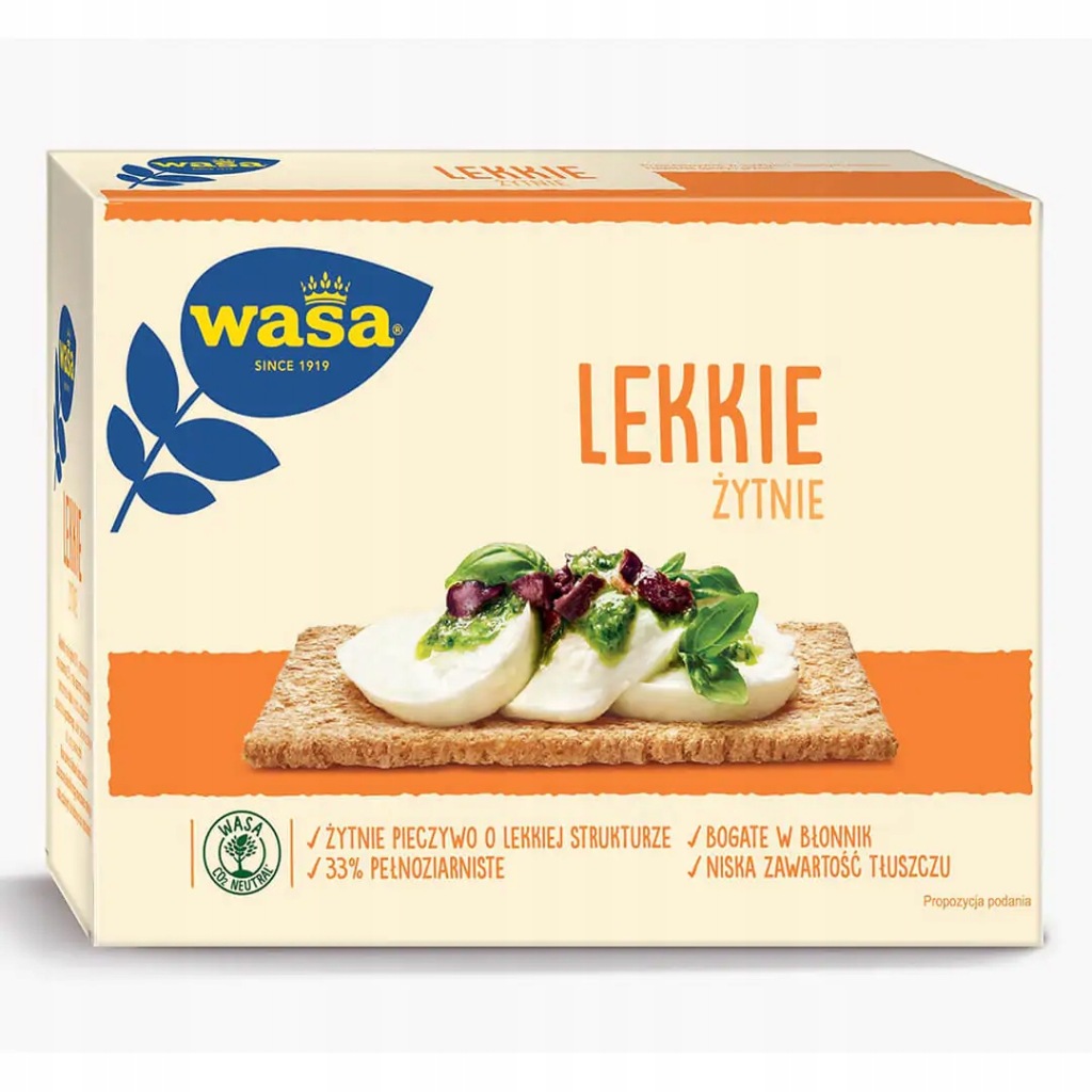WASA Pieczywo Lekkie Żytnie 110g