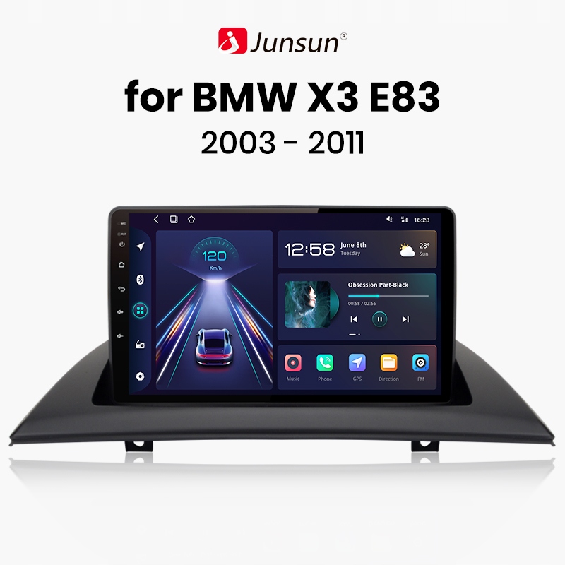 Radio samochodowe dla BMW X3 E83 2003 2004-2011 CarPlay Android Auto 1