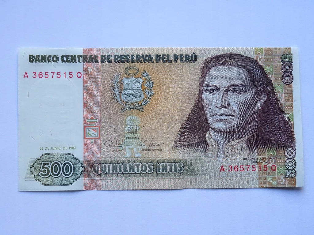 Peru 500 intis 1987-C219