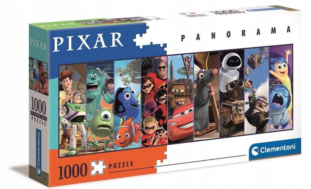 PUZZLE 1000 PANORAMA DISNEY/PIXAR, CLEMENTONI