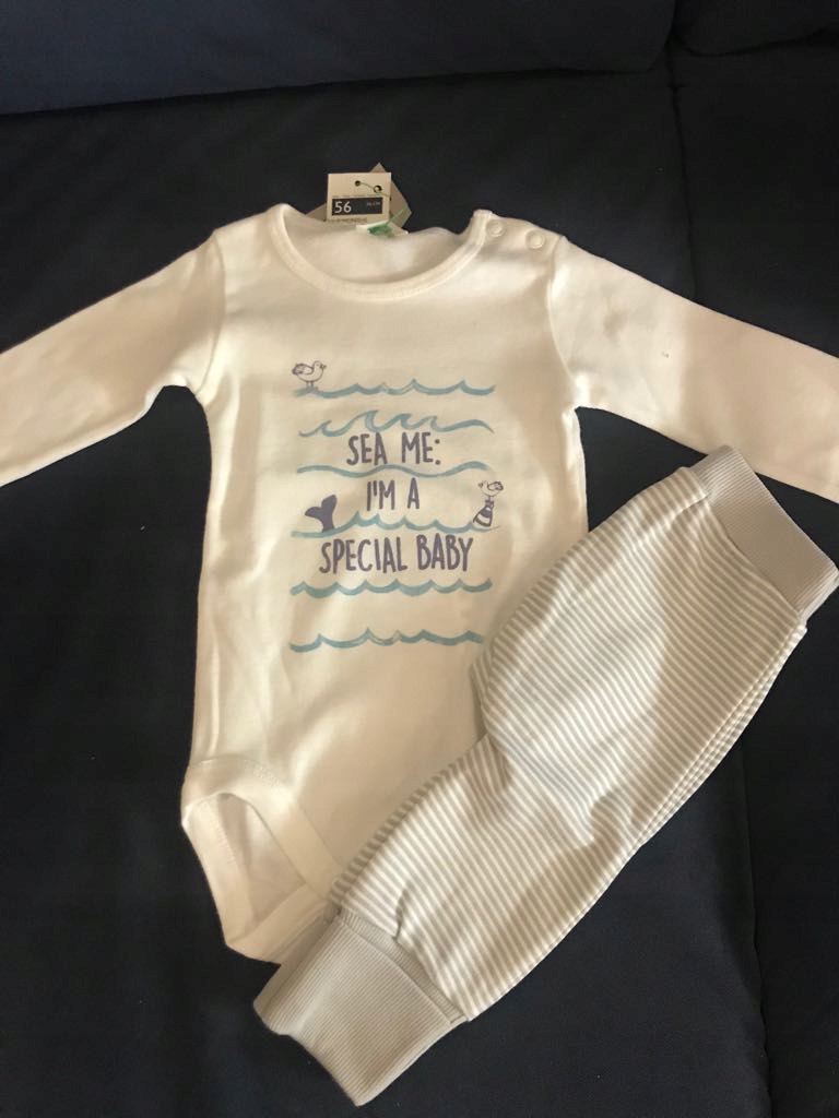 Benetton Baby komplet dla noworodka r.56