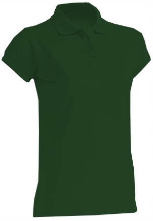 Koszulka POLO damska 100% bawełna zielona M