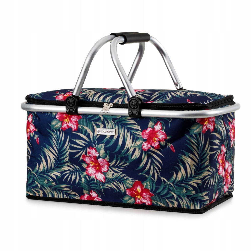 Kosz piknikowy koszyk termiczny składany na piknik zakupy prezent ZAGATTO