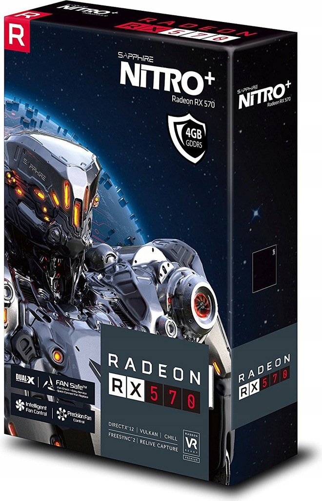 Купить Sapphire Radeon RX 570 NITRO+ 4 ГБ GDDR5 256 бит: отзывы, фото, характеристики в интерне-магазине Aredi.ru