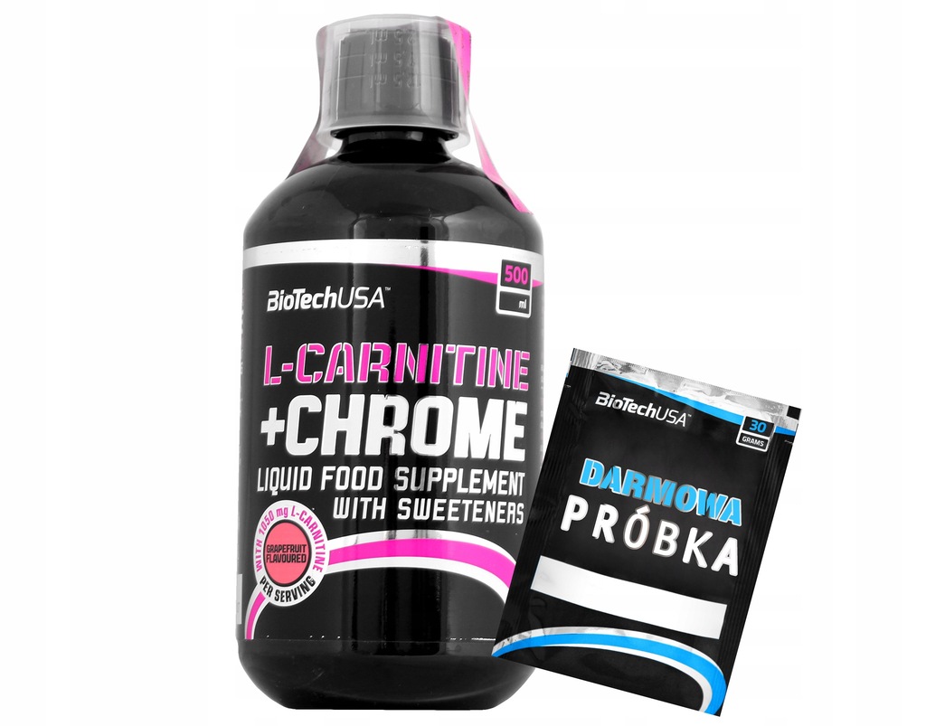 BIOTECH L-CARNITINE+CHROME 500ml ODCHUDZANIE REDU