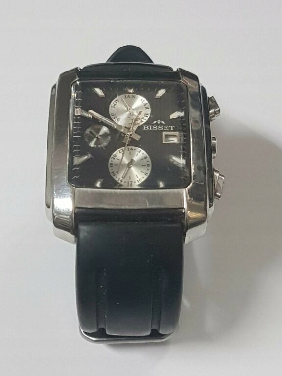 ZEGAREK MĘSKI BISSET BURION STALOWY BSCD14