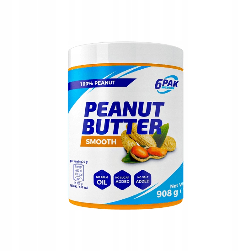 6PAK Nutrition Peanut Butter Smooth - 908g