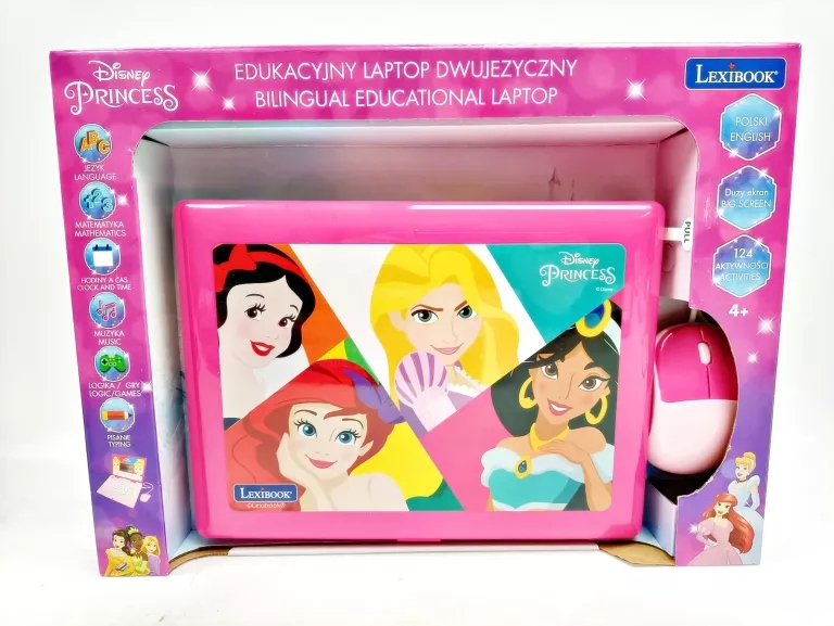 KOMPUTEREK LEXIBOOK DZIECIĘCY LAPTOP DISNEY PRINCESS