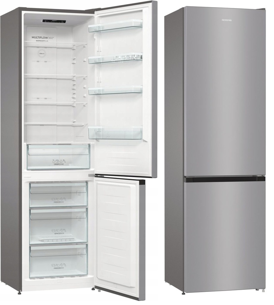 Lodówka GORENJE NRK6202ES4 NOFROST 200cm 235+96L