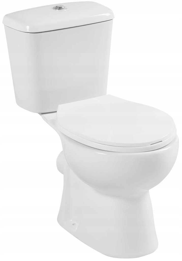 Kompakt WC + DESKA WC WOLNOOPADAJĄCA + SPŁUCZKA, ODPŁWY POZIOMY
