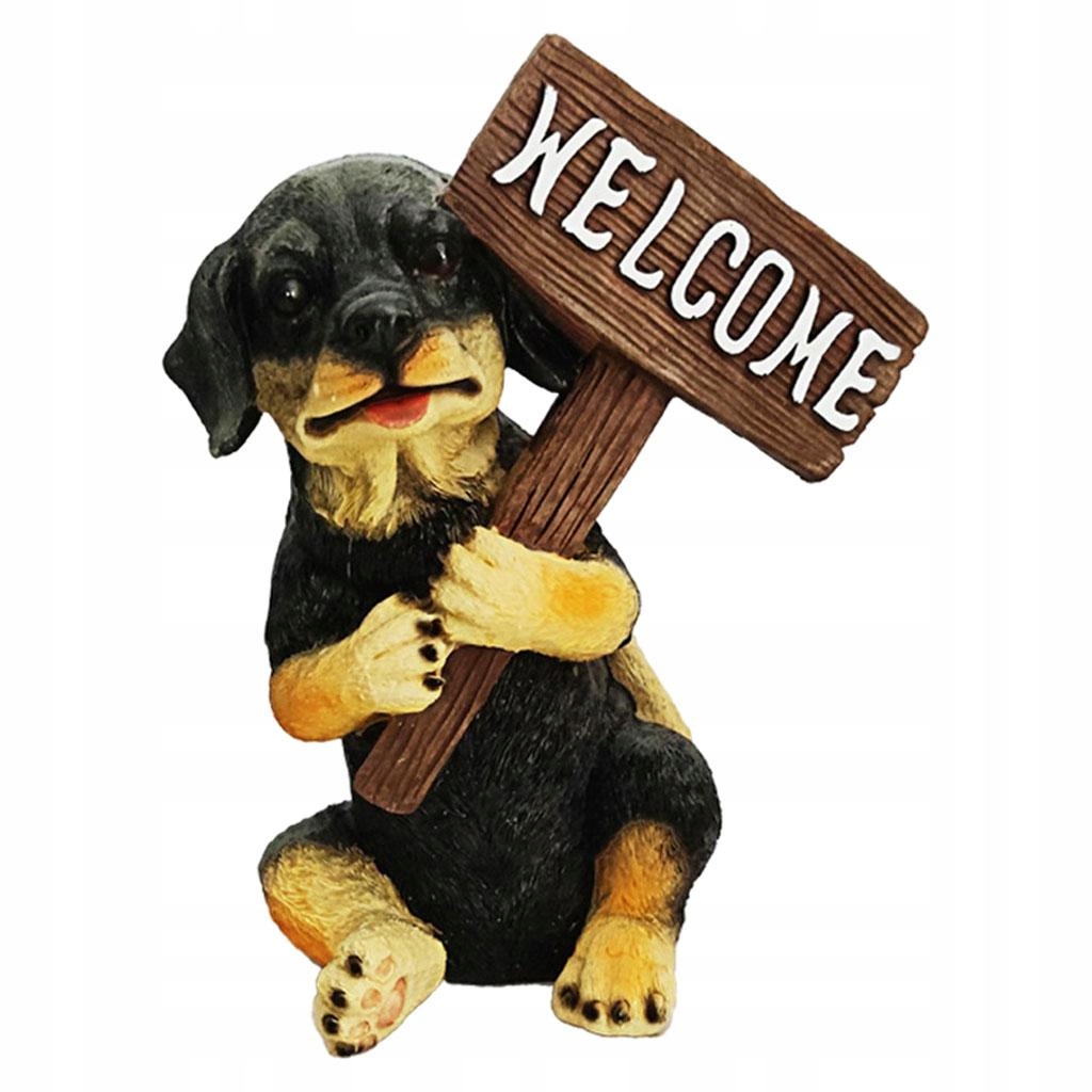 Garden Lawn Dog Welcome Sign Dekoracja na