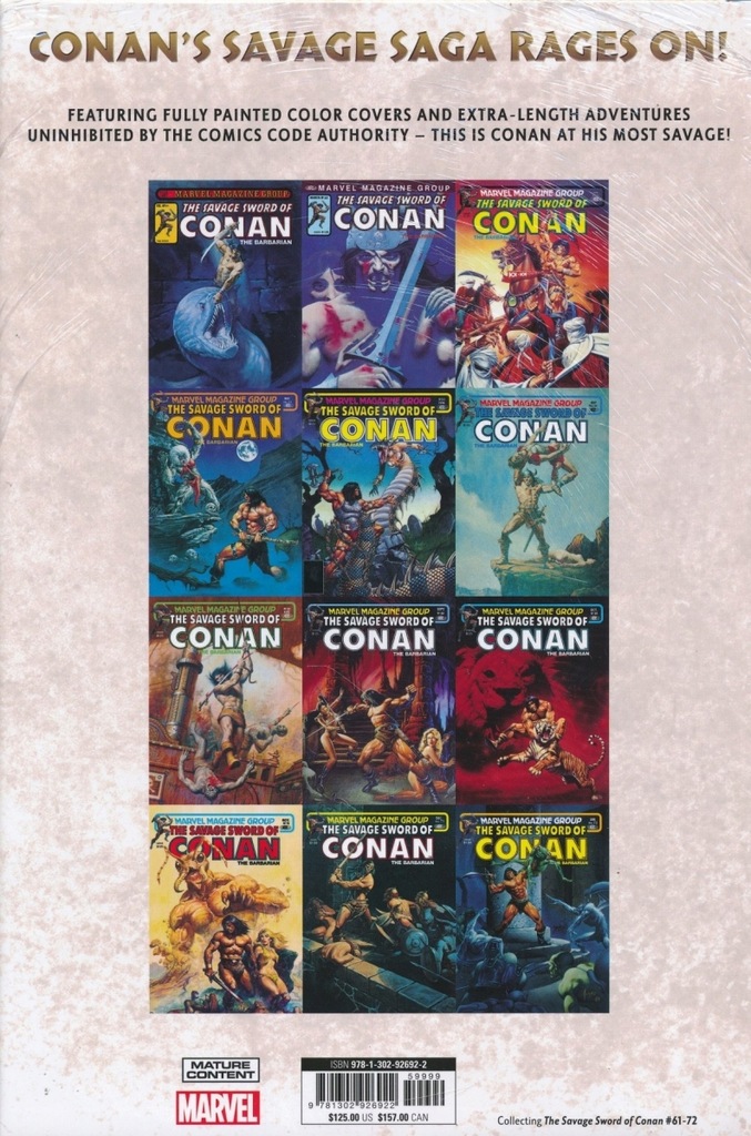 Savage Sword Of Conan: The Original Marvel Years O