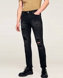 Zara meskie jeansy z dziurami rozm 38 / pas 78 cm