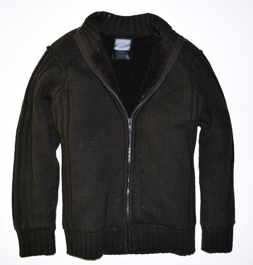 6209-1 ....BURTON... n#s SWETER Z ZIPEM BROWN r.L