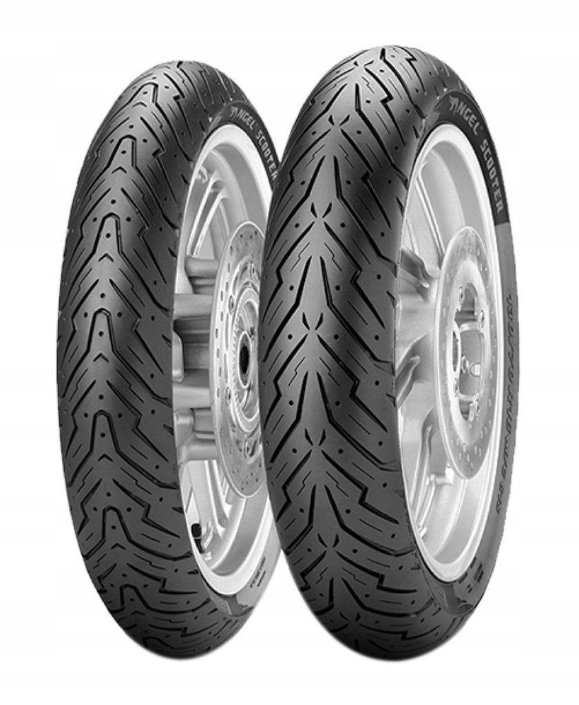 2x PIRELLI ANGEL SCOOTER TL 80/100-10 46 J