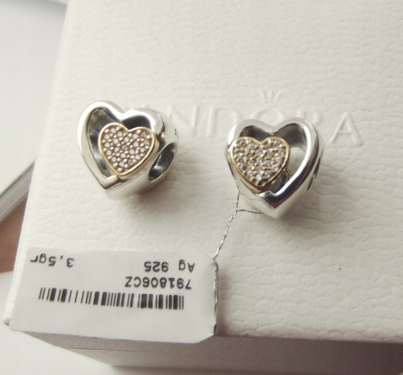 PANDORA oryginalna Charms Połączeni Miłością tt - 11093608724 -
