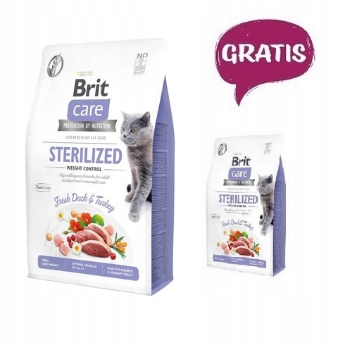 Brit Care Grain Free Sterilized Weight Control 2kg + 400g GRATIS