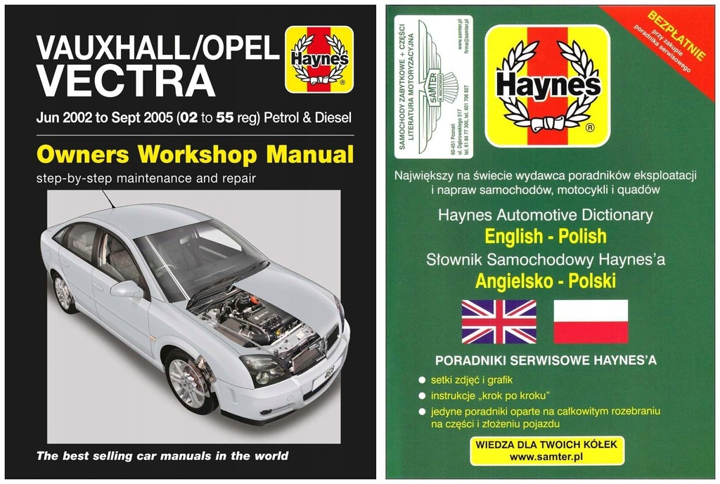 Vauxhall Vectra C 02-05 instrukcja napraw Haynes 3