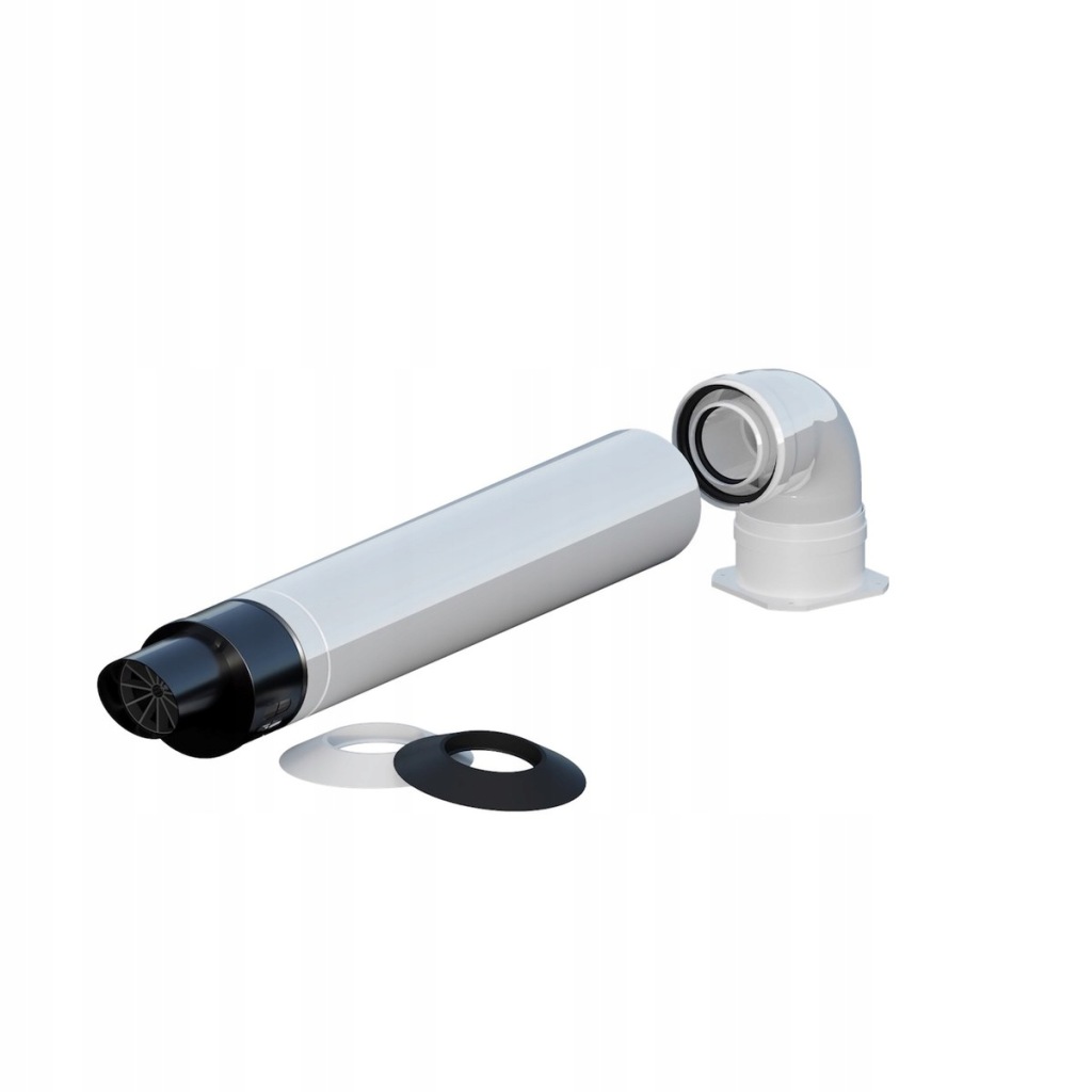 Zestaw kominowy przyłączeniowy do kotłów kondensacyjnych ZB-07 przez ścianę