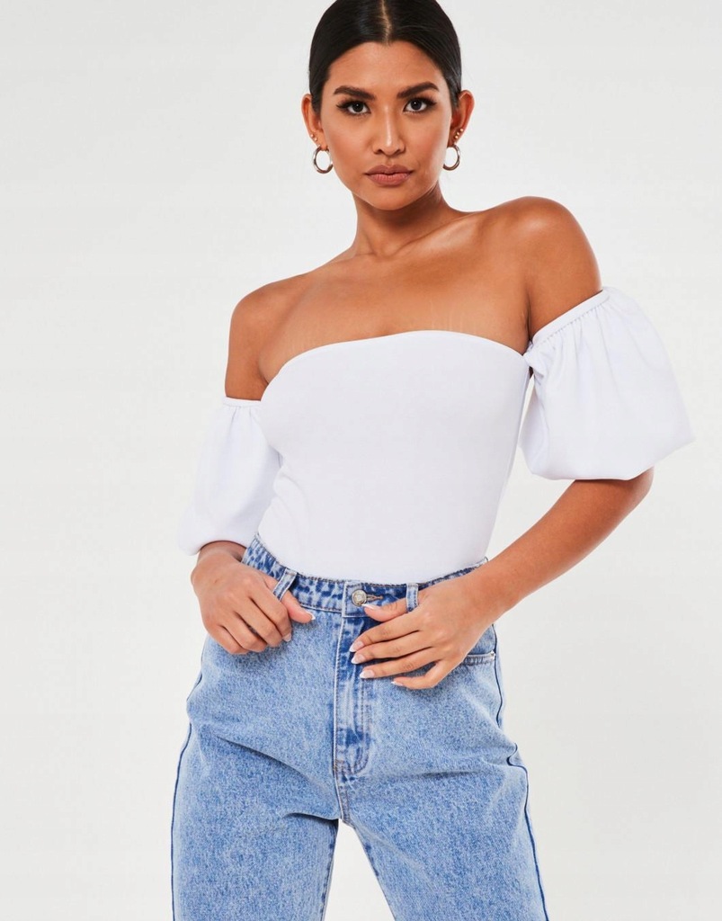 16S012 MISSGUIDED PETITE__MK1 BIAŁE BODY__L