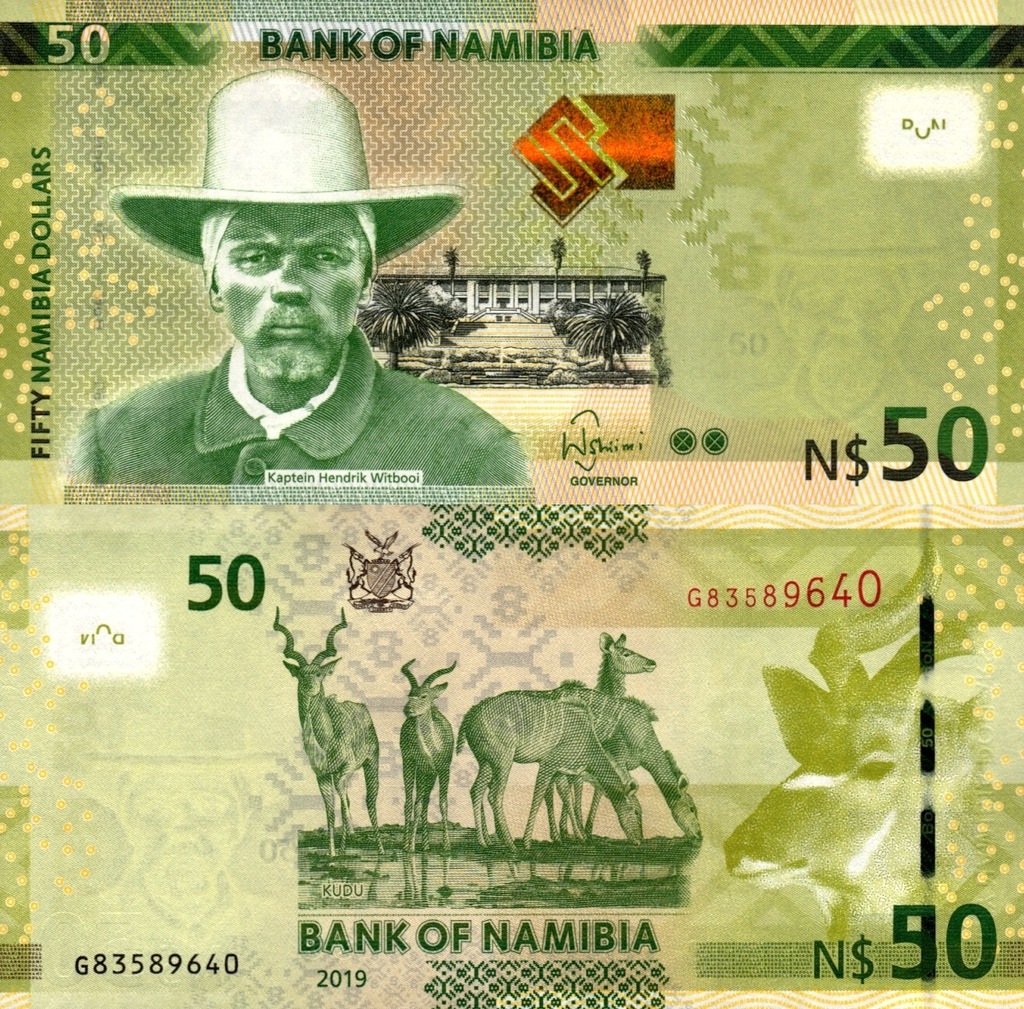 # NAMIBIA - 50 DOLARÓW - 2019 - P-13c - UNC