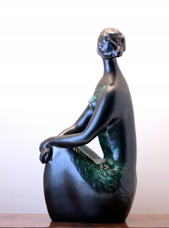 Figurka ceramiczna Jitka Forejtova Dziewczyna Sygnatura autorska