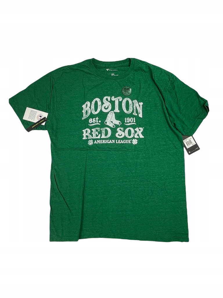 Zielony T-shirt męski Boston Red Sox NIKE MLB 2XL