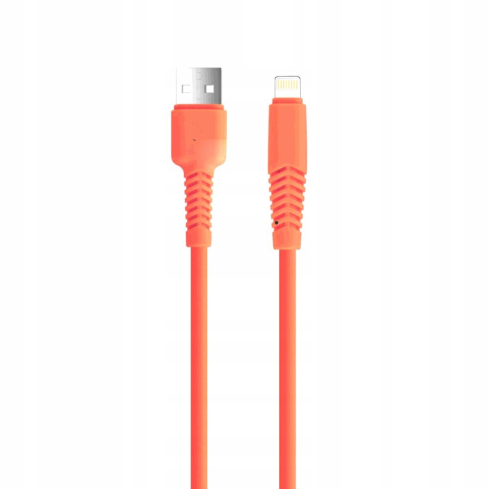 Kabel USB - Lightning 1,5 m 2,1A pomarańczowy